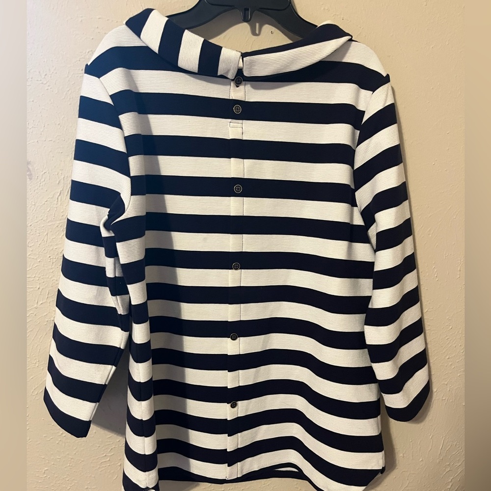 Talbots striped sweater, Size M - Picture 2 of 7
